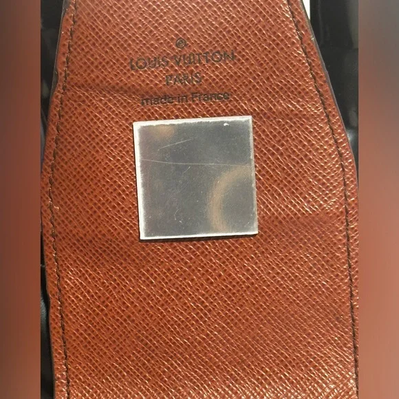 LIPSTICK LV EUC VINTAGE MONOGRAM HOLDER Custom PAINTED CARD HOLDER - Picture 6 of 6